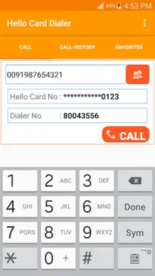 Hello Card Dialer android App screenshot 10