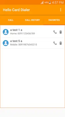 Hello Card Dialer android App screenshot 6